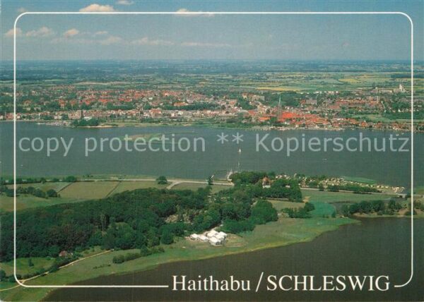 Schleswig Schlei Fliegeraufnahme Blick vom Haddebyer Noo