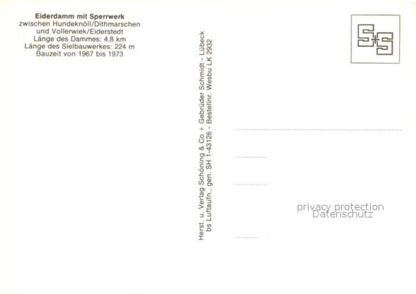 Eidersperrwerk Fliegeraufnahme – Bild 2