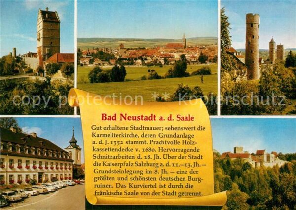 Bad Neustadt Stadtmauer Karmeliterkirche Burgruine R