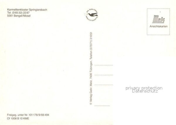 Bengel Karmelitenkloster Springiersbach Fliege – Bild 2