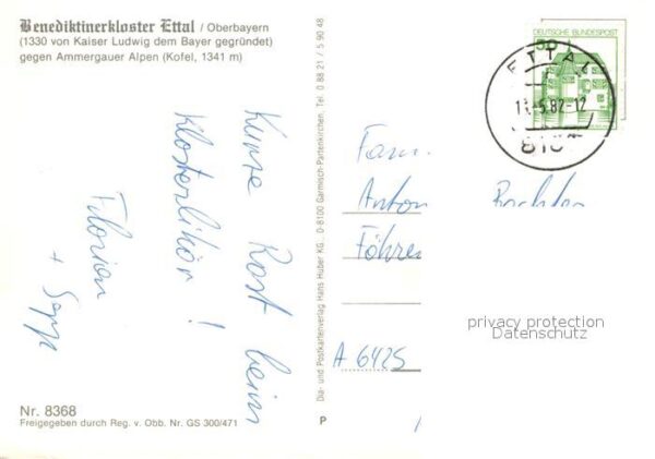 Ettal Benediktinerkloster Ettal Fliegeraufnah – Bild 2