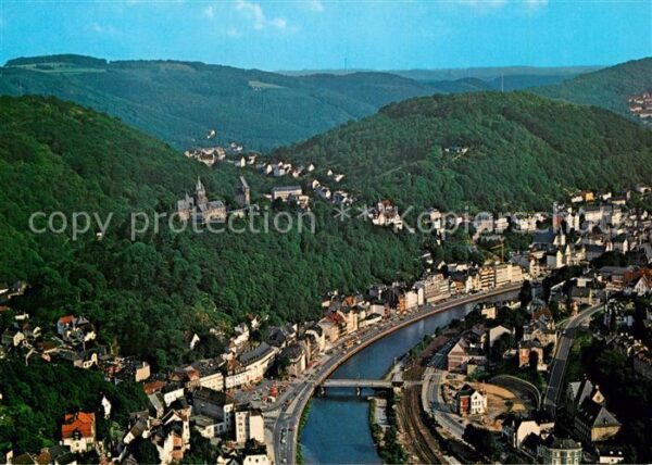 Altena Lenne Burg Altena Fliegeraufnahme