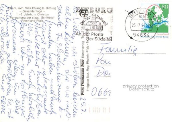 Bitburg Ehem röm Villa Fliegeraufnahme – Bild 2