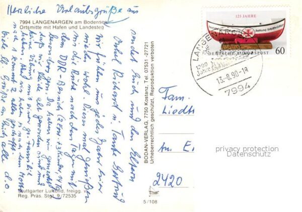Langenargen Bodensee Fliegeraufnahme mit Hafen und Landesteg – Bild 2