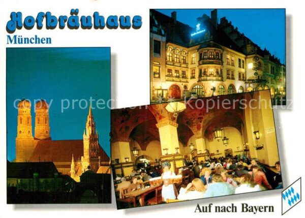 Muenchen Frauenkirche Rathaus Hofbräuhaus Biersc
