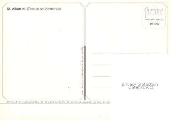 St Alban Ammersee Fliegeraufnahme mit Diessen – Bild 2
