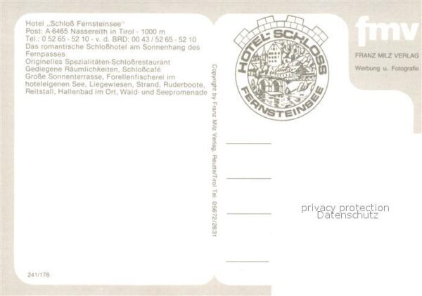 Nassereith Hotel Schloss Fernsteinsee Details – Bild 2