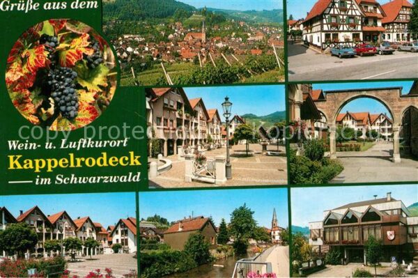 Kappelrodeck Panorama Orts und Teilansichten