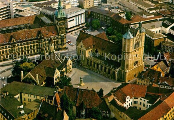 Braunschweig Burgplatz und Rathaus Fliegeraufnahme