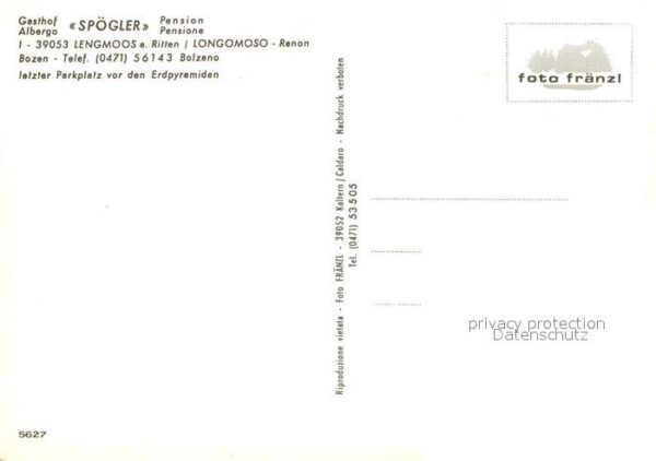 Lengmoos Ritten Gasthof Spögler Panorama Teilansichten – Bild 2