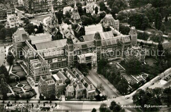 Amsterdam Niederlande Rijksmuseum Reichsmuseum Fliegeraufnahm