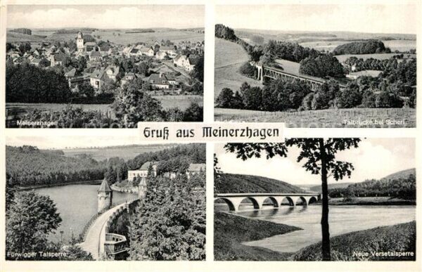 Meinerzhagen Stadtpanorama Talbrücke bei Scherl Vers