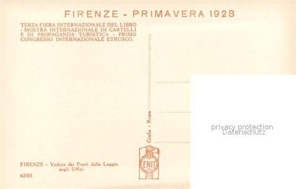 Firenze Florenz Veduta dei Ponti dalla Loggia degli Uff – Bild 2