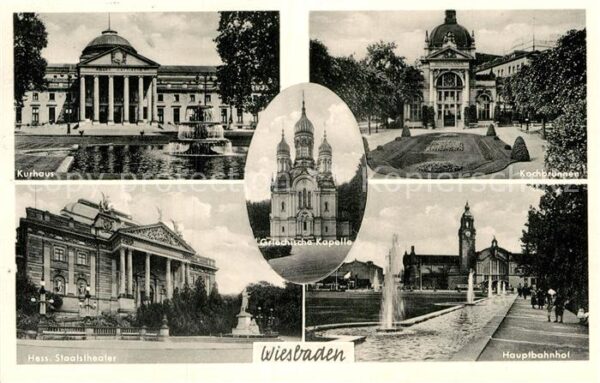Wiesbaden Kurhaus Hessisches Staatstheater Griech