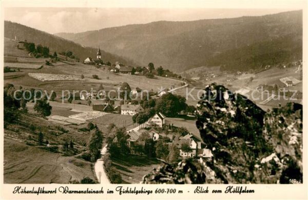 Warmensteinach Panorama Höhenluftkurort Blick vom Höll