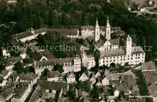 Bad Mergentheim Altstadt Schloss Kirche Fliegeraufnahme