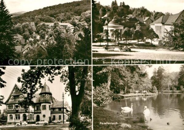 Bad Liebenstein Kurhaus Brunnentempel Badehaus Postamt