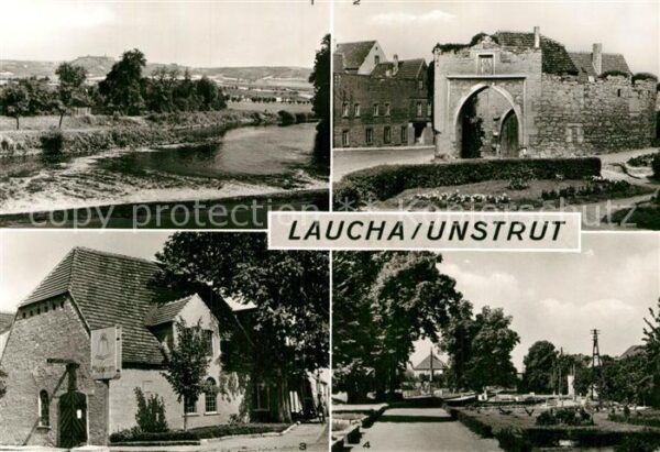 Laucha Unstrut Blick zur Segelfliegerschule Obertor Gl