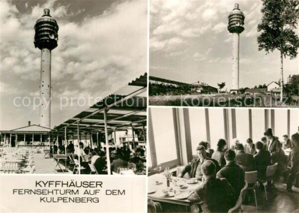 Kyffhaeuser Fernsehturm auf dem Kulpenberg Berggast