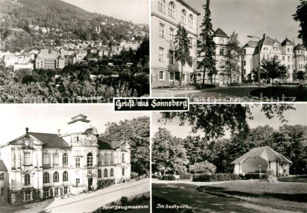 Sonneberg Thueringen Teilansicht Juri Gagarin Platz Spielzeu