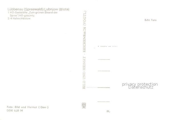 Luebbenau Spreewald HO Gaststätte Hafen Anleger – Bild 2