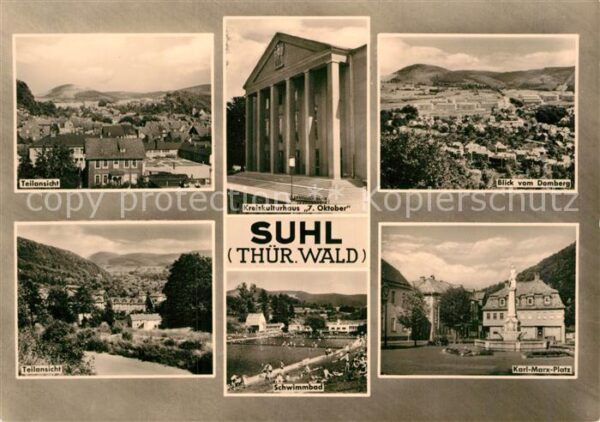 Suhl Thueringer Wald Teilansichten Kreiskulturhaus 7. Oktobe