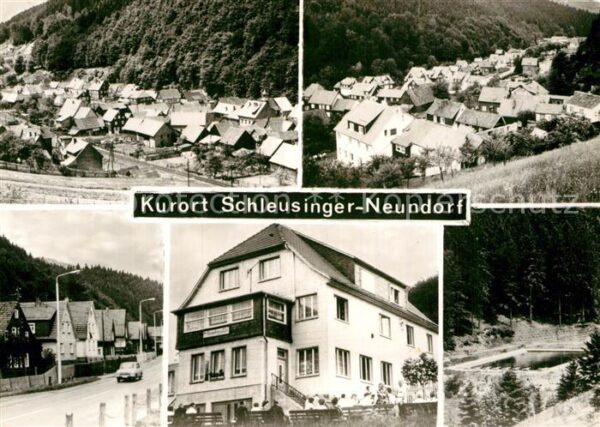 Schleusingerneundorf Teilansichten Kurort Freibad