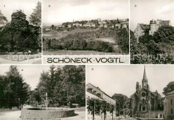 Schoeneck Vogtland Alter Söll Teilansicht Rathaus Stadtpar