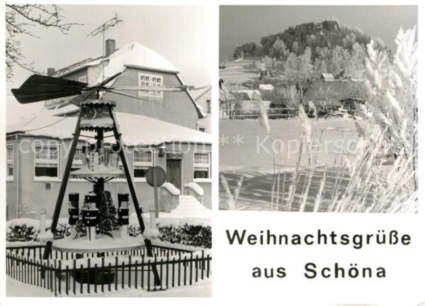 Schoena Bad Schandau Weihnachtspyramide Landschaftspanorama