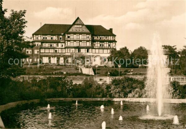 Oberhof Thueringen Ernst Thälmann Haus Fontäne