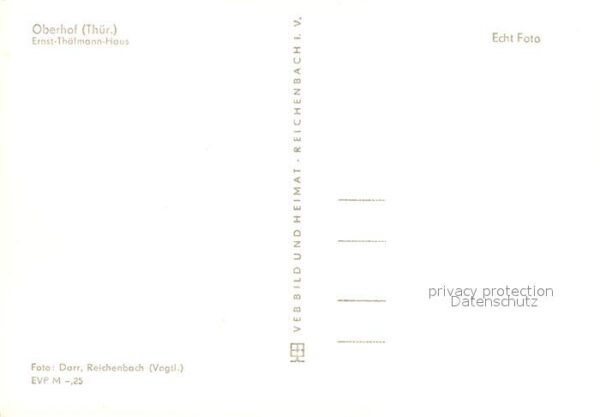 Oberhof Thueringen Ernst Thälmann Haus Fontäne – Bild 2