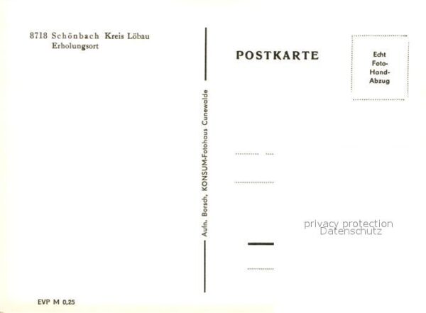 Schoenbach Sachsen Schwanenteich Erholungsort Handabzug – Bild 2