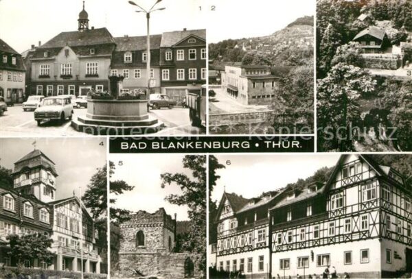 Bad Blankenburg Marktplatz Stadthalle Schweizerhaus Sch