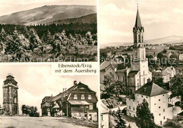 Eibenstock Landschaftspanorama mit Auersberg Bergg