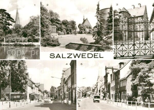 Salzwedel Pfefferteich Burggarten Museum Strasse