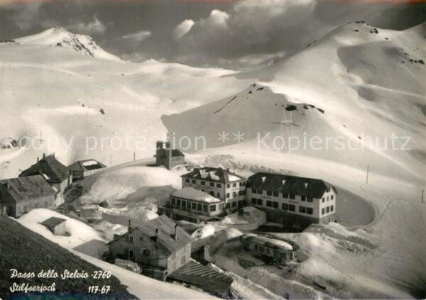 Stilfserjoch Passo dello Stelvio Passo dello Stelvio Winterpanorama