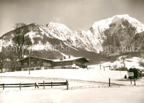 Schoenau Berchtesgaden Landhaus Kohlhiaslhöh mit Kehlstein und