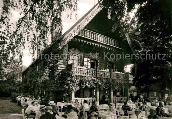 Wannsee Gaststätte Blockhaus Nikolskoe Gartente