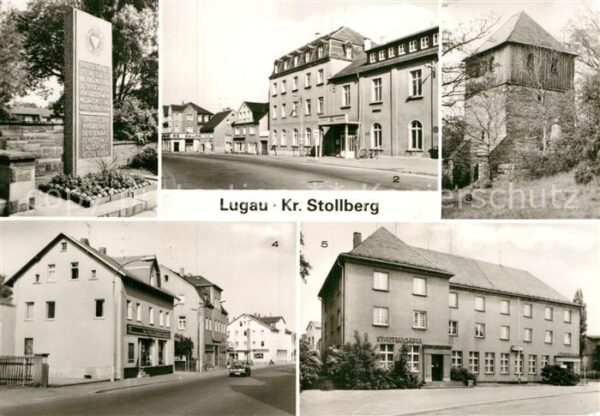 Lugau Erzgebirge VdN Denkmal Klubhaus Karl Liebknecht Gl