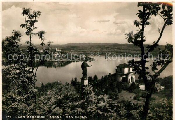 Arona Lago Maggiore San Carlo Monumento Statue