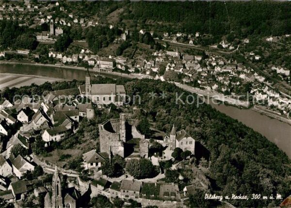 Dilsberg Burgruine Kirche Fliegeraufnahme