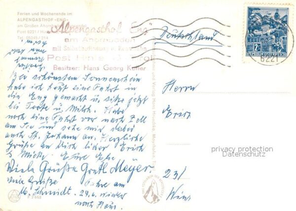 Eng Hinterriss Tirol Alpengasthof Eng am Grossen Ahornboden – Bild 2