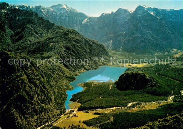 Almsee Alpenpanorama Fliegeraufnahme