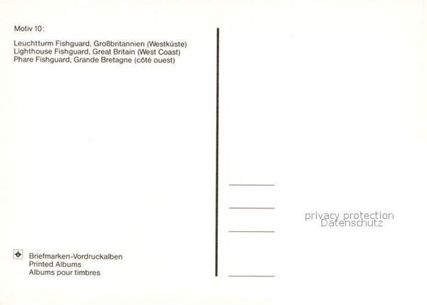 Fishguard Pembrokeshire Leuchtturm lighthouse Motiv Nr 10 Brief – Bild 2