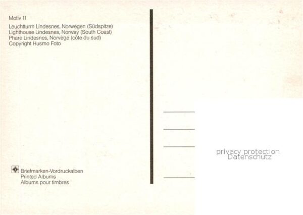 Lindesnes Leuchtturm Motiv Nr 11 Briefmarken Vord – Bild 2
