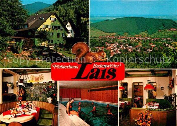 Badenweiler Hotel Restaurant Försterhaus Lais Halle