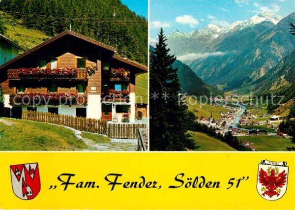 Soelden Oetztal Gästehaus Pension Fender Gesamtansicht