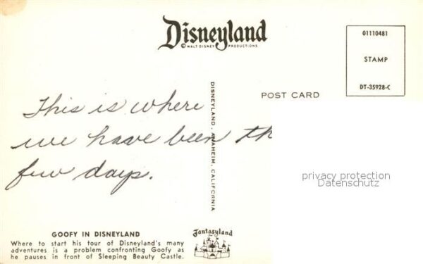 Disneyland California Goofy Sleeping Beauty Castle – Bild 2