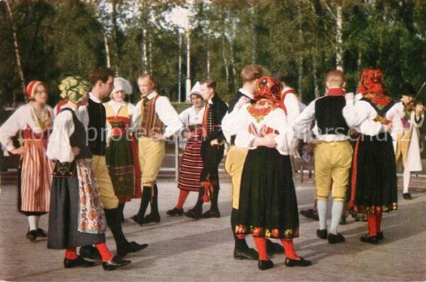 Trachten Schweden Folk Dancers Skansen