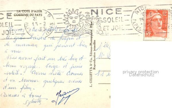 Trachten Frankreich Cote d_Azur Kind – Bild 2